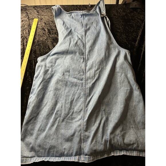 Vintage Y2K Denim Overall Dress – Women’s 3X Jumper with Pockets, 90s Grunge - Picture 1 of 7
